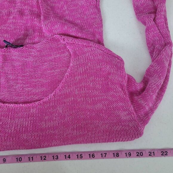 Gap Womens Open Knit Sweater Tunic Size Medium Pink Pullover Boho Beachy Layers - Picture 6 of 7